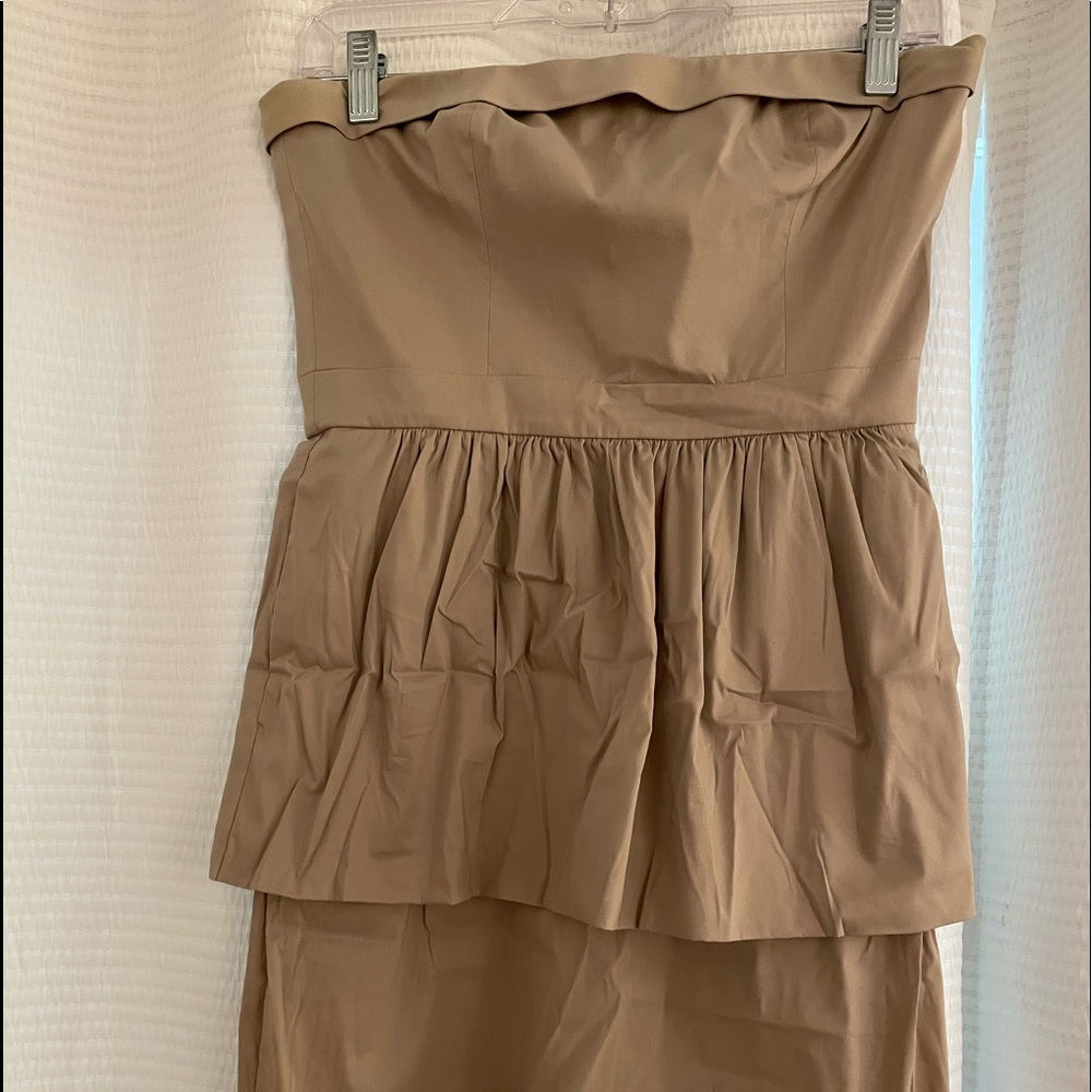 BCBG Strapless Nude Dress
